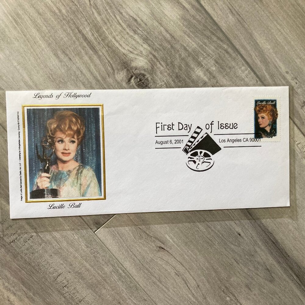 Commemorative Lucille Ball, Legends of Hollywood, Envelope w/ Color Photo/Stamp